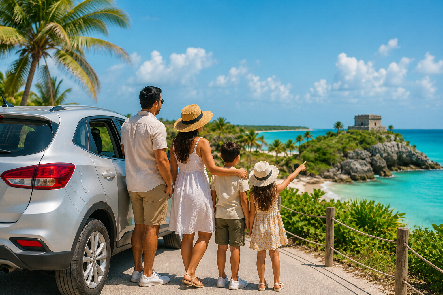 Is it worth renting a car in Cancun to visit the Riviera Maya?